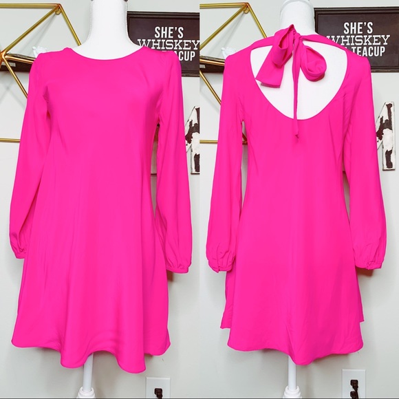 Amanda Uprichard Dresses & Skirts - Amanda Uprichard 100% silk hot pink dress